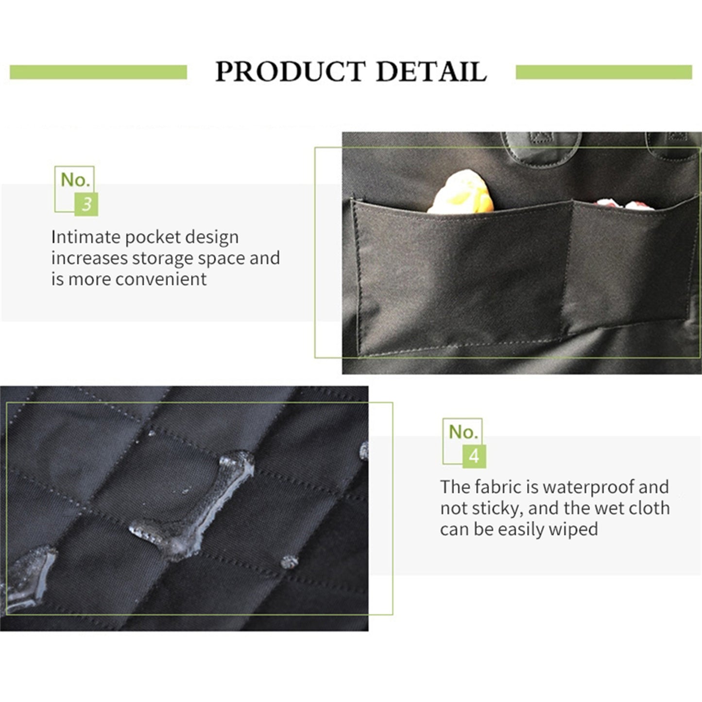 Pawfriends Pet Seat Cover for Dogs Car Back Seat Anti Dirty Waterproof Pet Hammock Mat-L